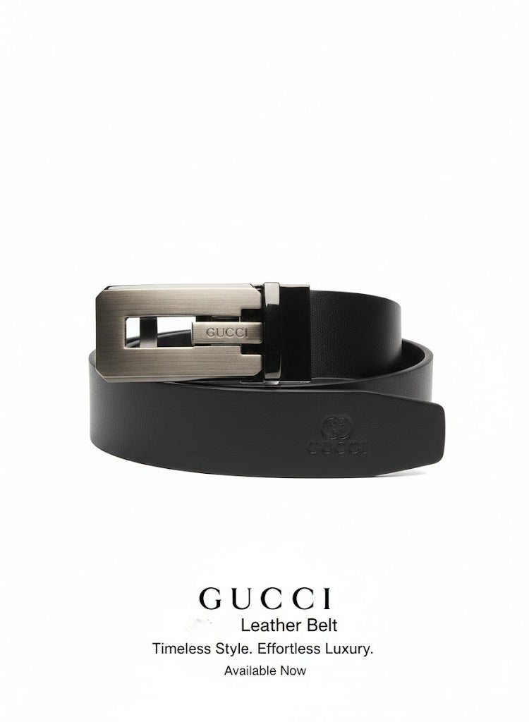 GUCCI Luxury Reversible Men’s Belt – Black & Brown Double-Sided Leather Belt for Formal & Casual Wear - Image 1